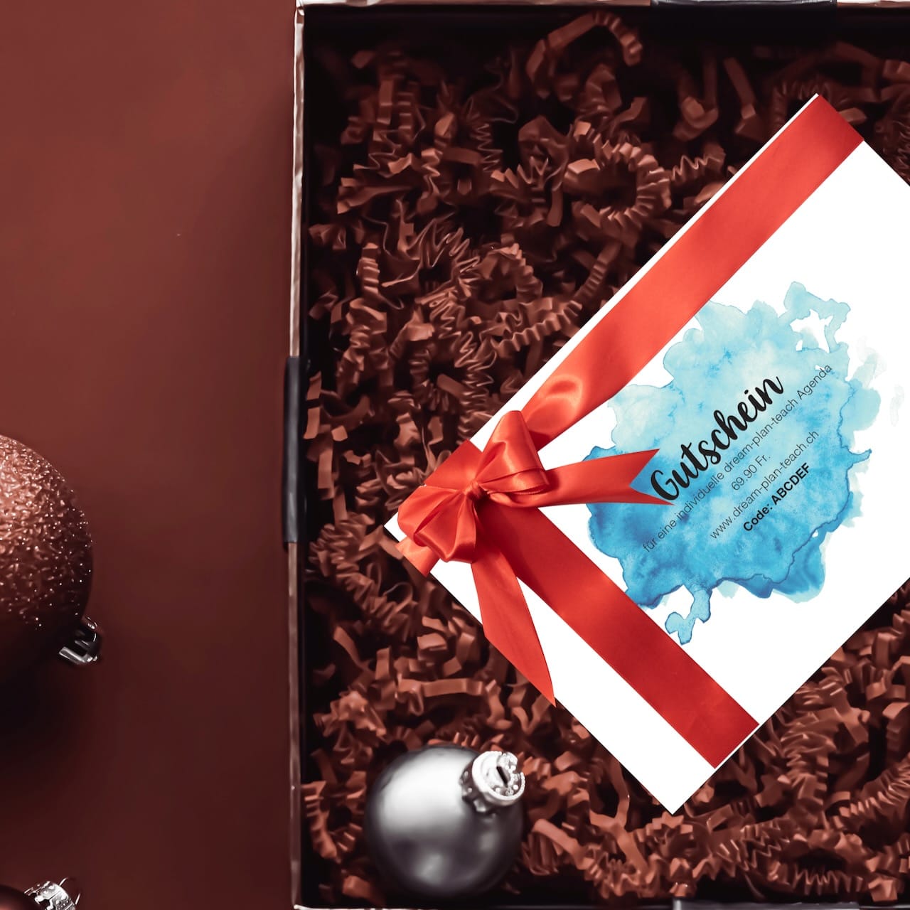 dream. plan. teach. Agenda Geschenkgutschein